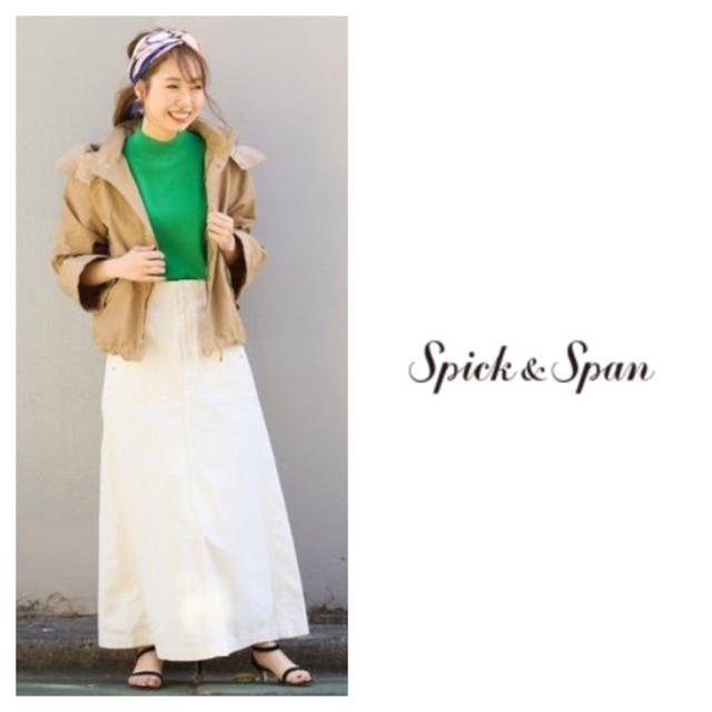 2019SS スピック&スパン グログランフーディブルゾン 美品