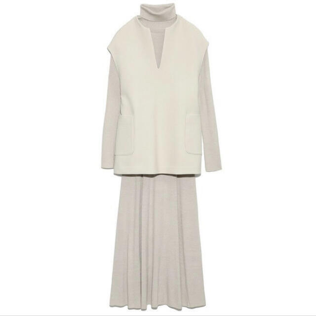 ミラオーウェン ベストコーディネートニットスカートsetup