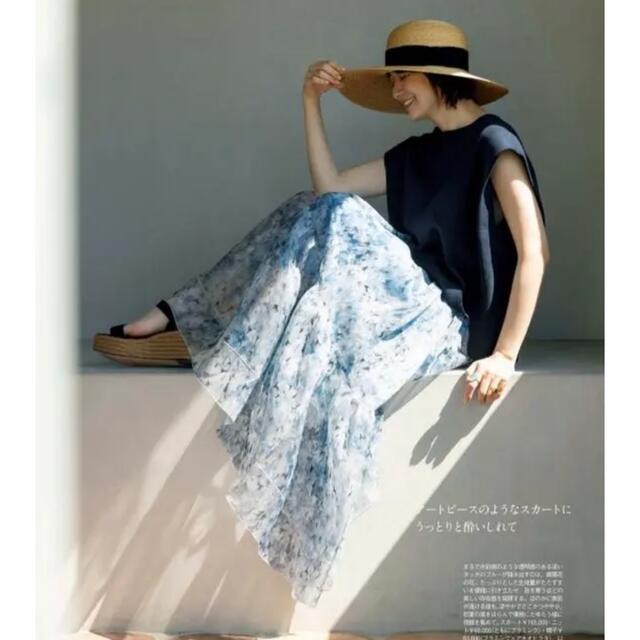 最終!定価165000円!BLAMINK フラワーシルクスカート 36