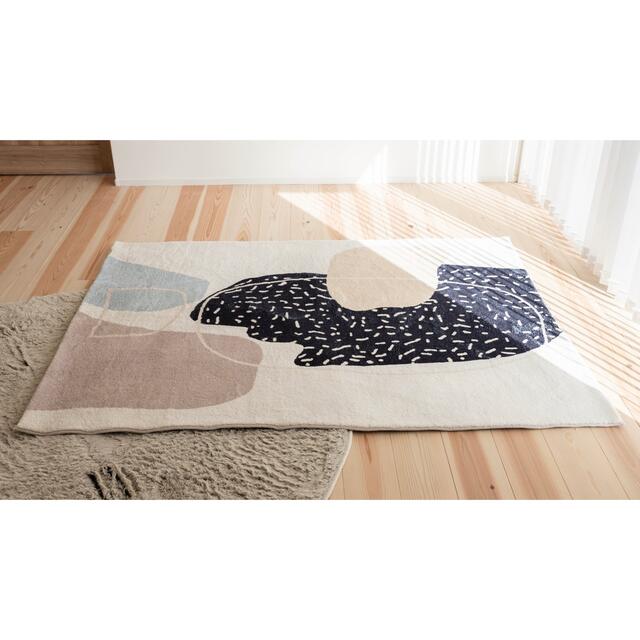 「ふわふわな肌触り」北欧ラグ カーペット 洗える 滑り止め ペット プレイマット