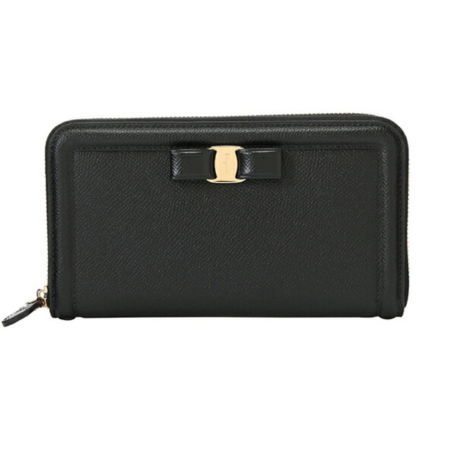 新品 フェラガモ FERRAGAMO 長財布 ジップアラウンドウォレット ブラック 黒