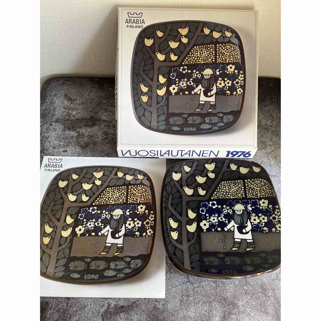 アラビア Kalevala カレワラ イヤープレート 1976年 専用ボックス