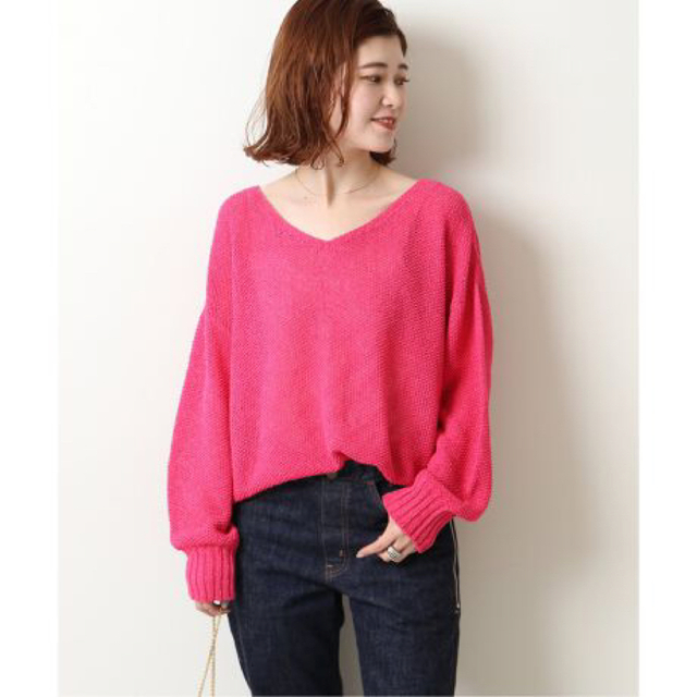 スピック&スパン ペーパーヤーン 2WAY ショート丈プルオーバー