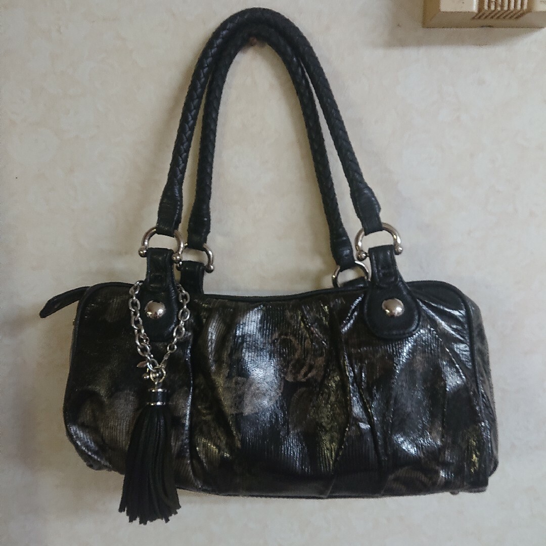 【傷1ヶ所】フルッティディボスコ 黒 ショルダーバッグ