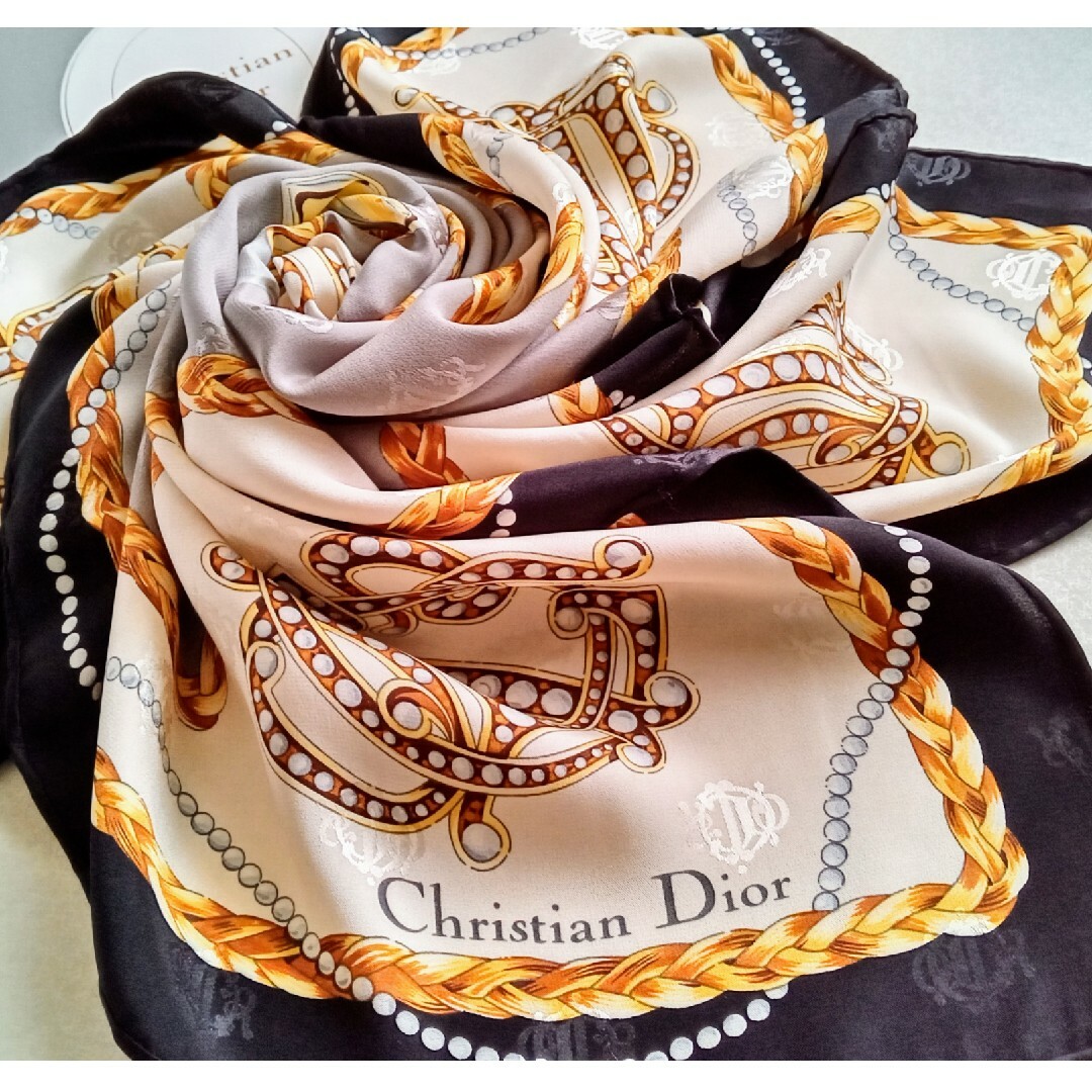 クリスチャンディオール*ChristianDior*シルクスカーフ②