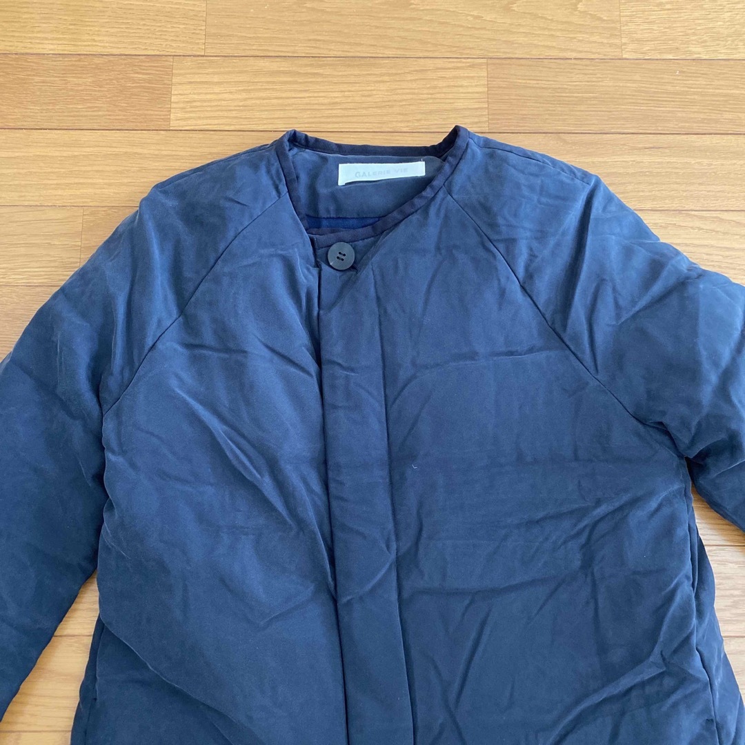 ギャルリーヴィー ノーカラーダウンコート