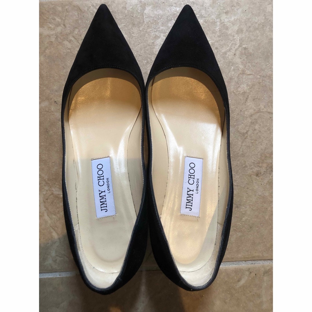 ジミーチュウ ウエッジパンプス黒37.1/2