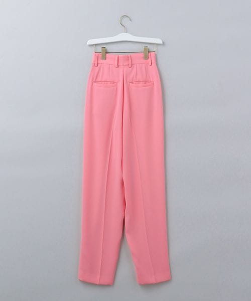 <6(ROKU)>GEORGETTE TUCK PANTS