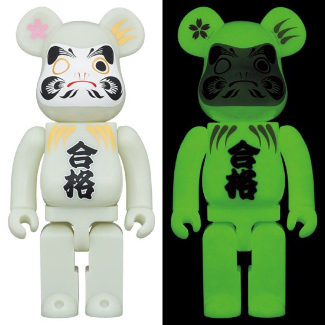BE@RBRICK 達磨 合格 蓄光 100% &400%