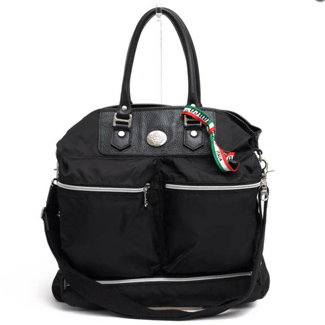 オロビアンコ/orobianco バッグ トートバッグ 鞄 ハンドバッグ メンズ 男性 男性用ナイロン レザー 革 本革 ブラック 黒  NOVELLA 2WAY ショルダーバッグ